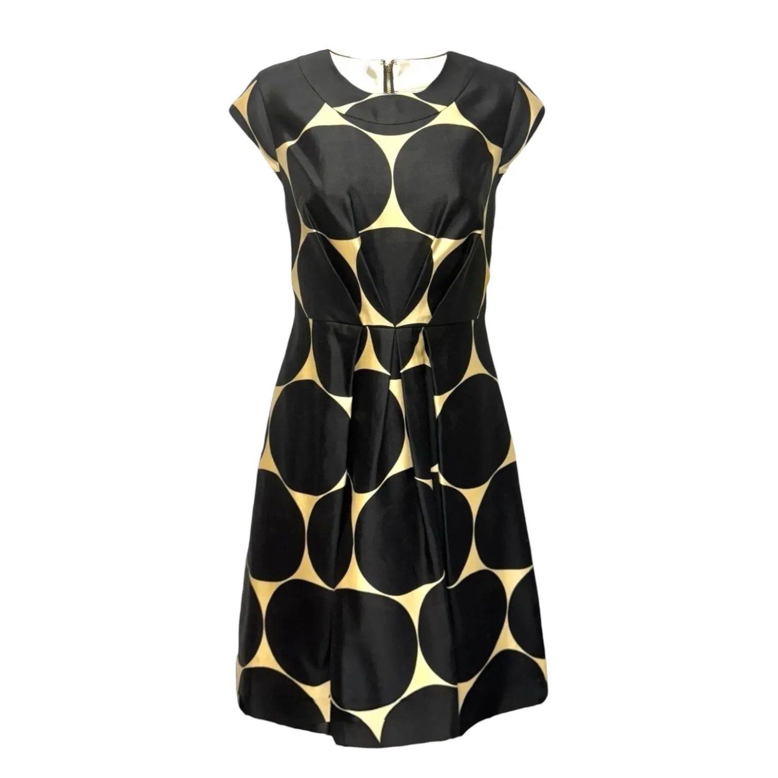 A-Line Dress Designer By Kate Spade In Polkadot Pattern, Size: 4
