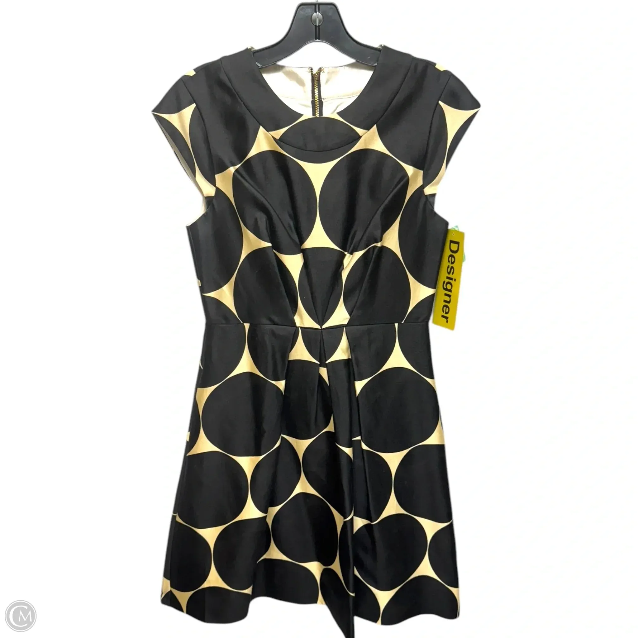 A-Line Dress Designer By Kate Spade In Polkadot Pattern, Size: 4