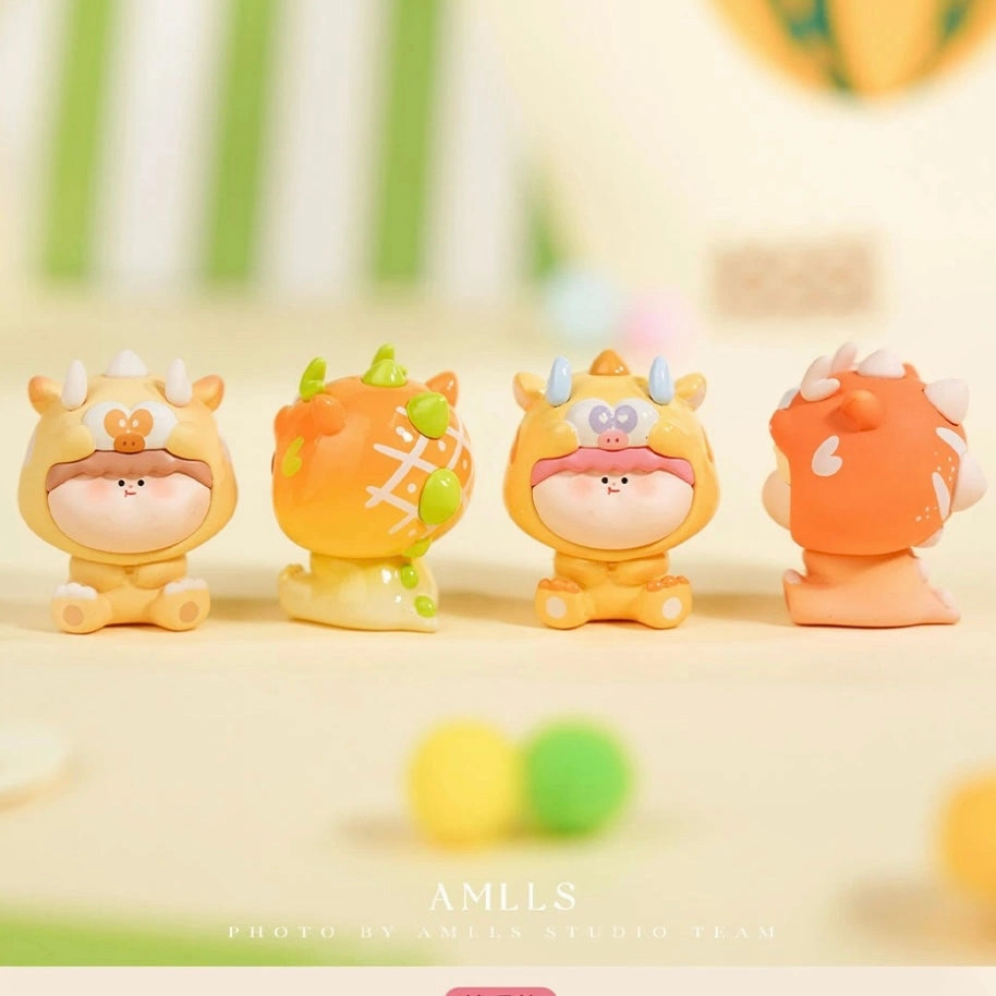Amlls Dragon Bean 2 - New Dragon Series Mystery Box Blind Box Toy Figure